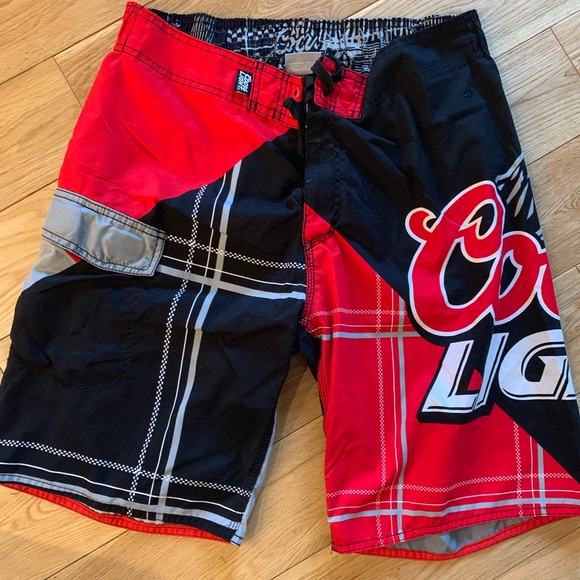 coors light swim trunks